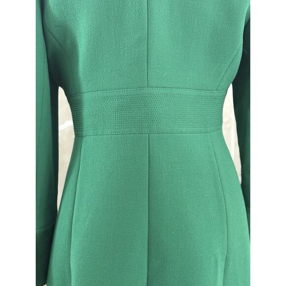 VTG J.Crew Belted Wool Lady Day Coat P8 Kelly Green, Classic Preppy Jenna Lyons - Picture 10 of 15